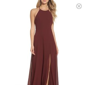 Jenny Yoo Kayla A-line halter gown